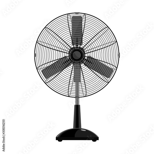 Fan vector icon.Cartoon vector icon isolated on white background fan .