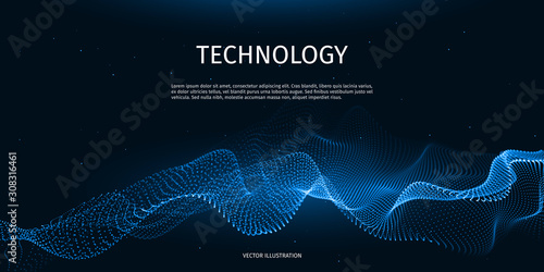 Digital technology. Abstract connection. Sci-fi user interface. Big data. Space futuristic emulation. Music background. Artificial intelligence. Blockchain and cryptocurrency. Vector