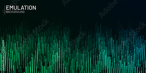 Digital technology. Abstract connection. Sci-fi user interface. Big data. Space futuristic emulation. Music background. Artificial intelligence. Blockchain and cryptocurrency. Vector