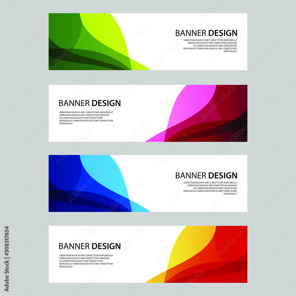 Fototapeta premium Vector Abstract design banner web template