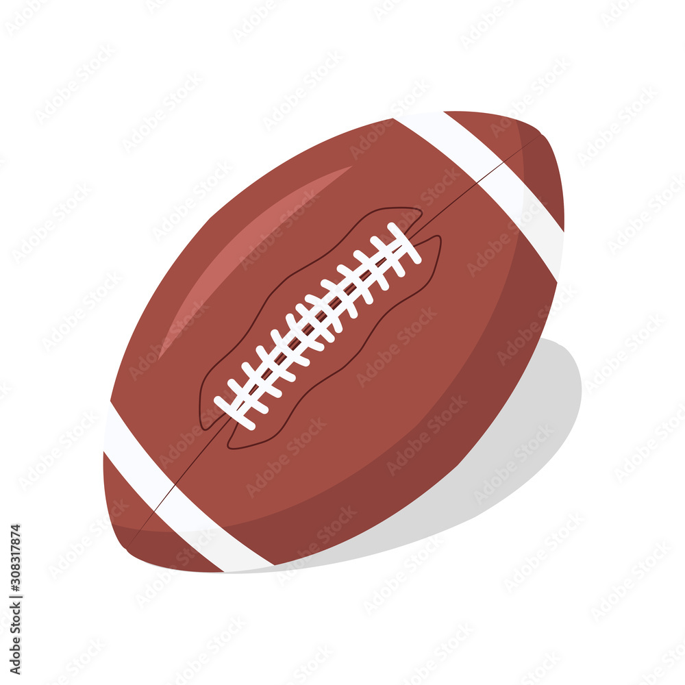 American football ball icon. Rugby logo design American football ball icon. Rugby logo design
