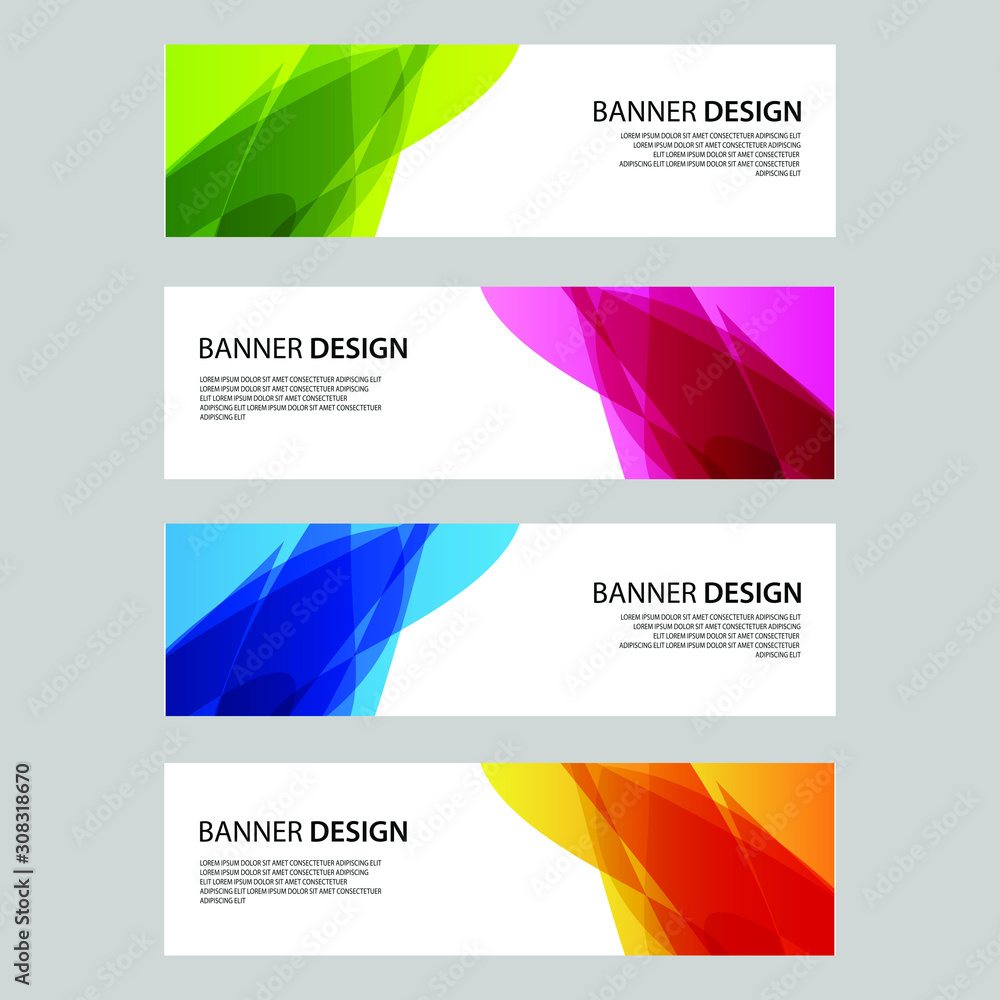 Fototapeta premium Vector Abstract design banner web template