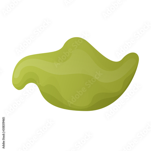 Wasabi vector icon.Realistic vector icon isolated on white background wasabi .
