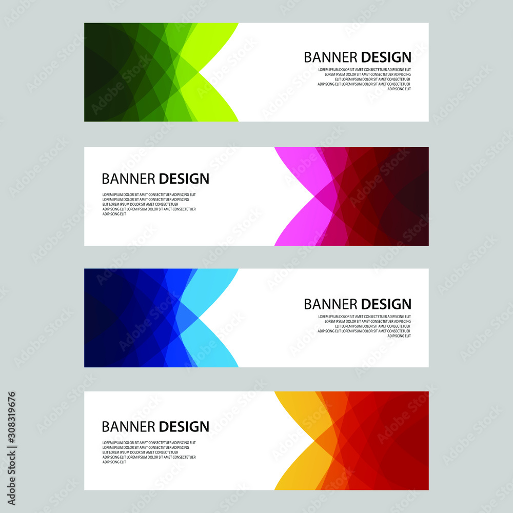 Fototapeta premium Vector Abstract design banner web template