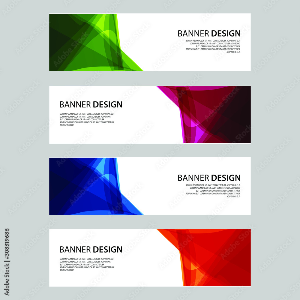 Fototapeta premium Vector Abstract design banner web template