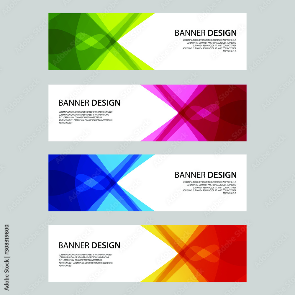 Vector Abstract design banner web template Vector Abstract design banner web template