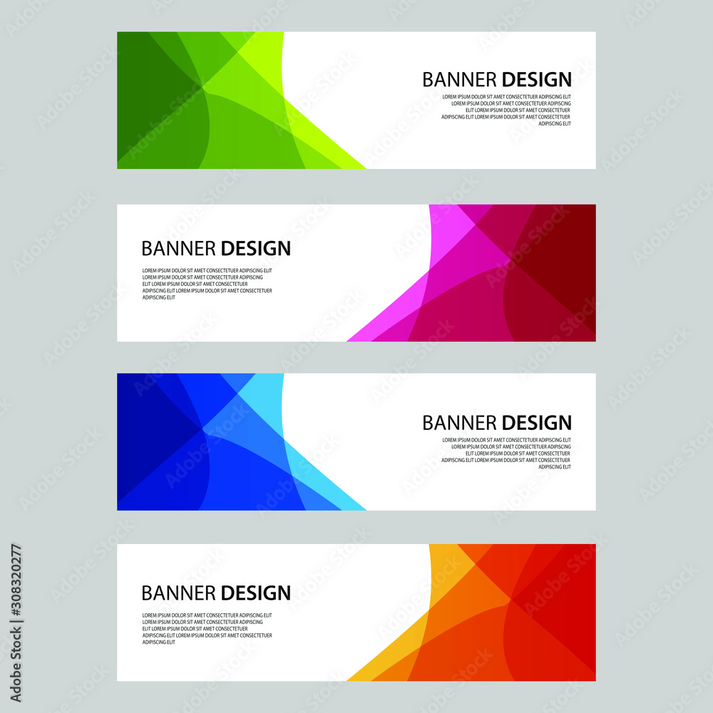 Fototapeta premium Vector Abstract design banner web template