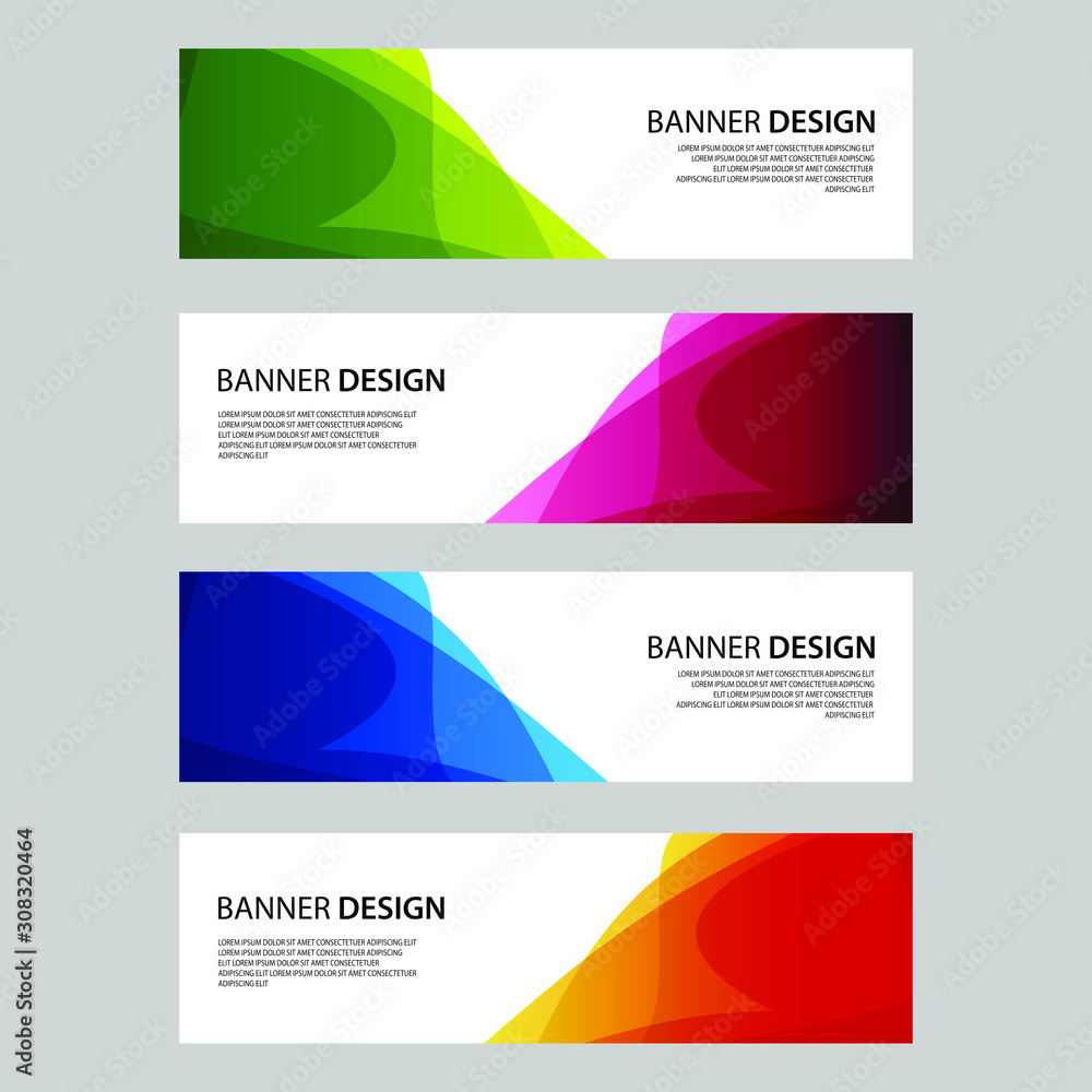 Fototapeta premium Vector Abstract design banner web template