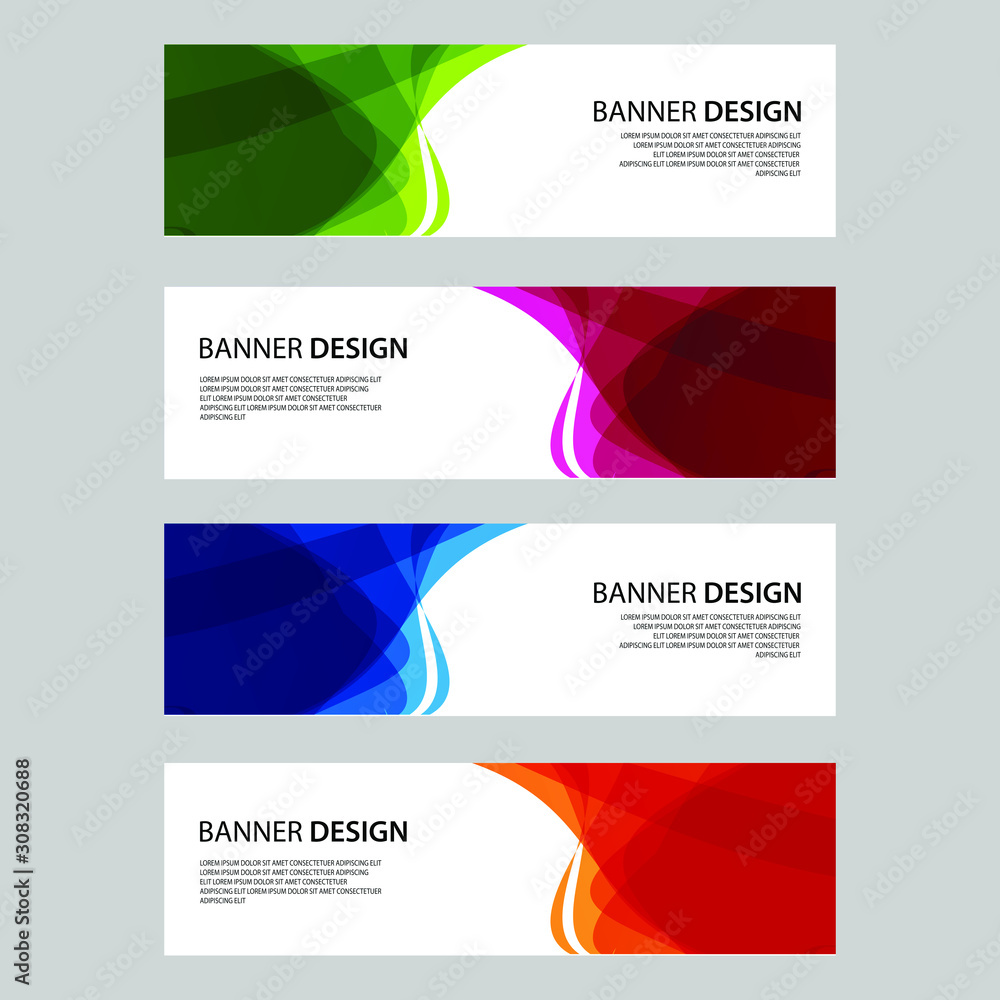 Fototapeta premium Vector Abstract design banner web template