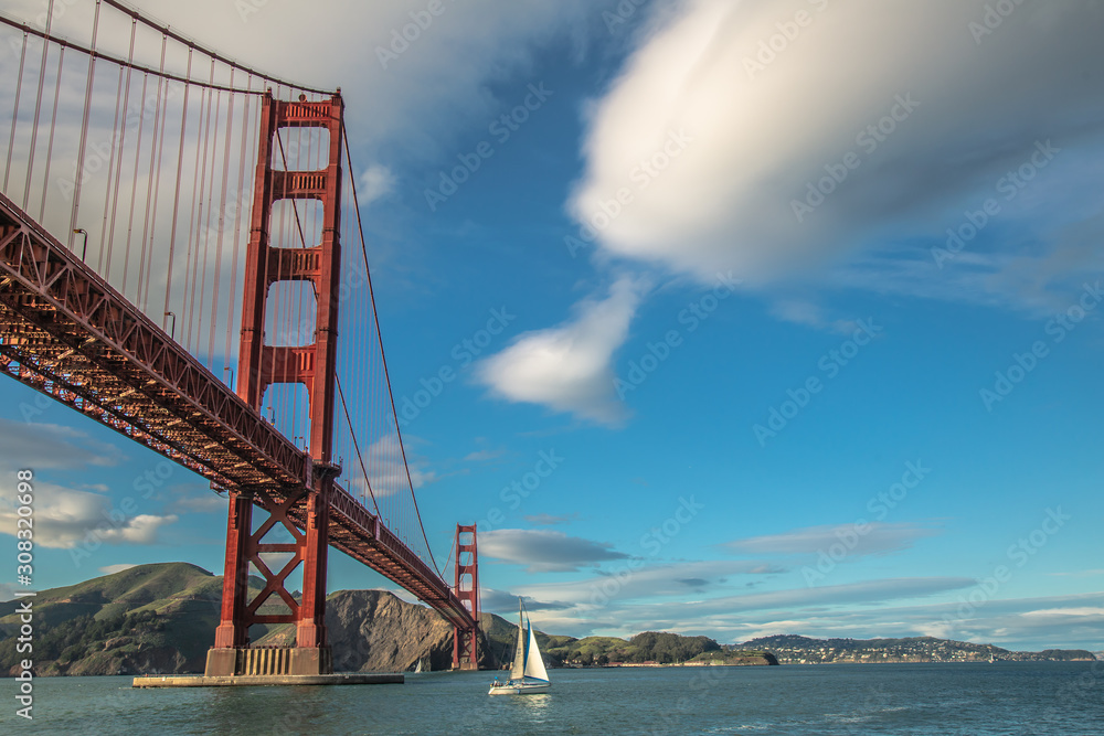 Golden Gate Bridge at Fort Point in San Francisco Golden Gate Bridge at Fort Point in San Francisco