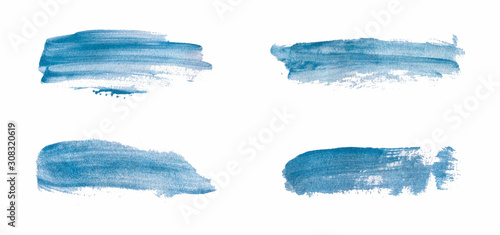 Blue brush stroke watercolor texture. Abstract watercolor washes. Trendy background for banner, flyer, poster, save the date, greeting, wedding invitation