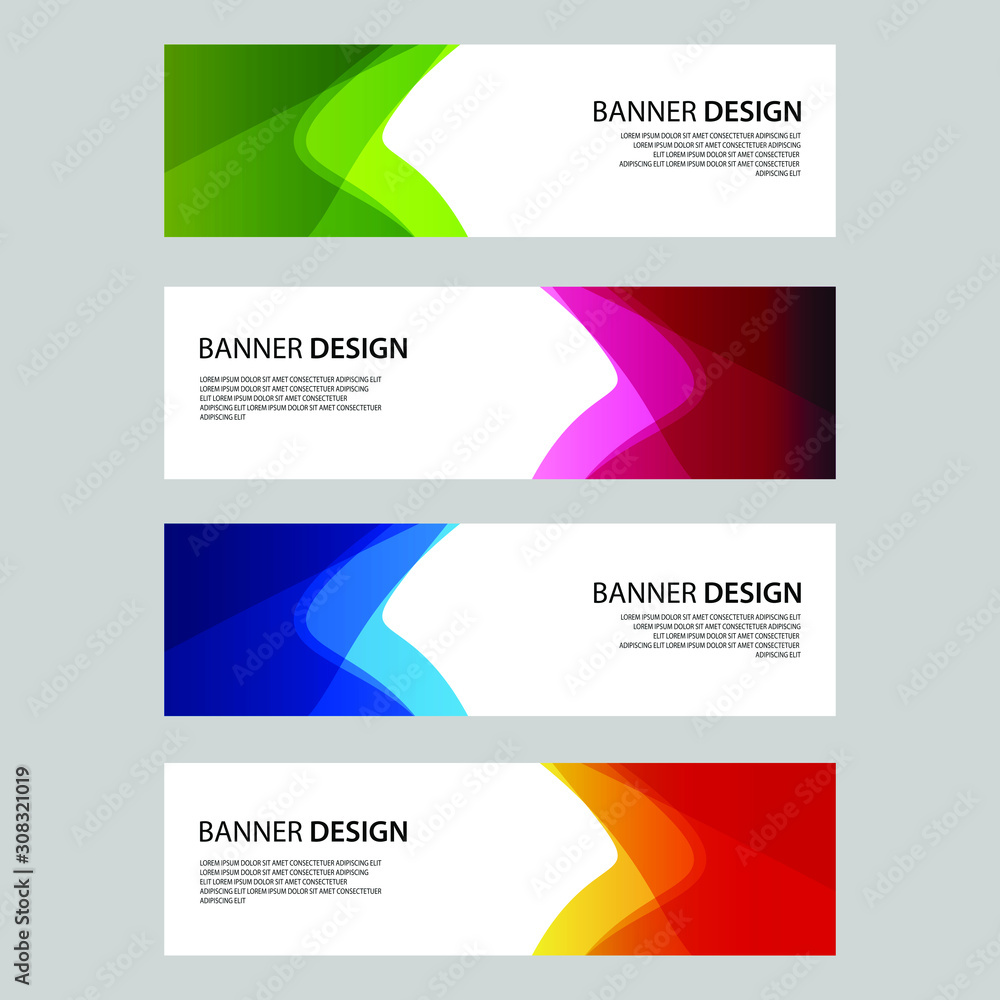 Vector Abstract design banner web template Vector Abstract design banner web template