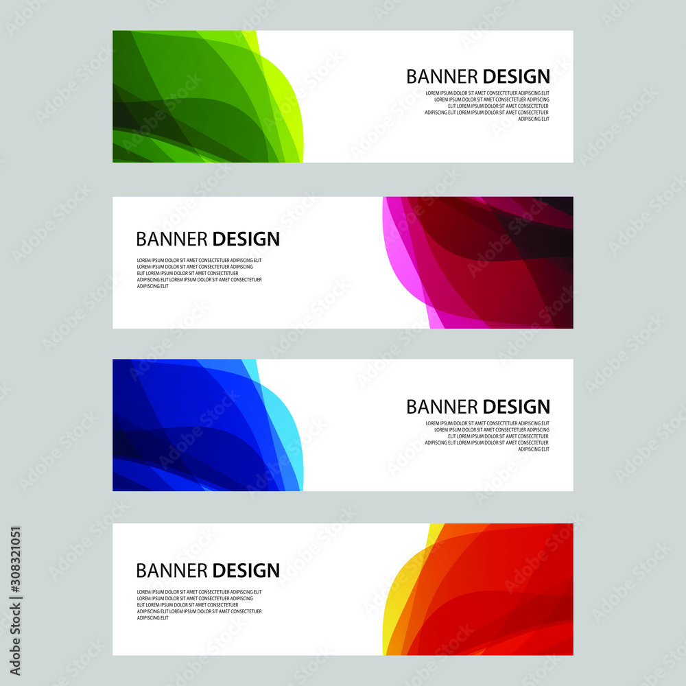 Fototapeta premium Vector Abstract design banner web template