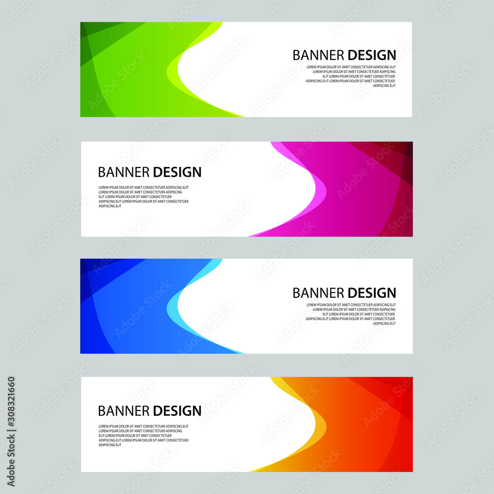 Fototapeta premium Vector Abstract design banner web template
