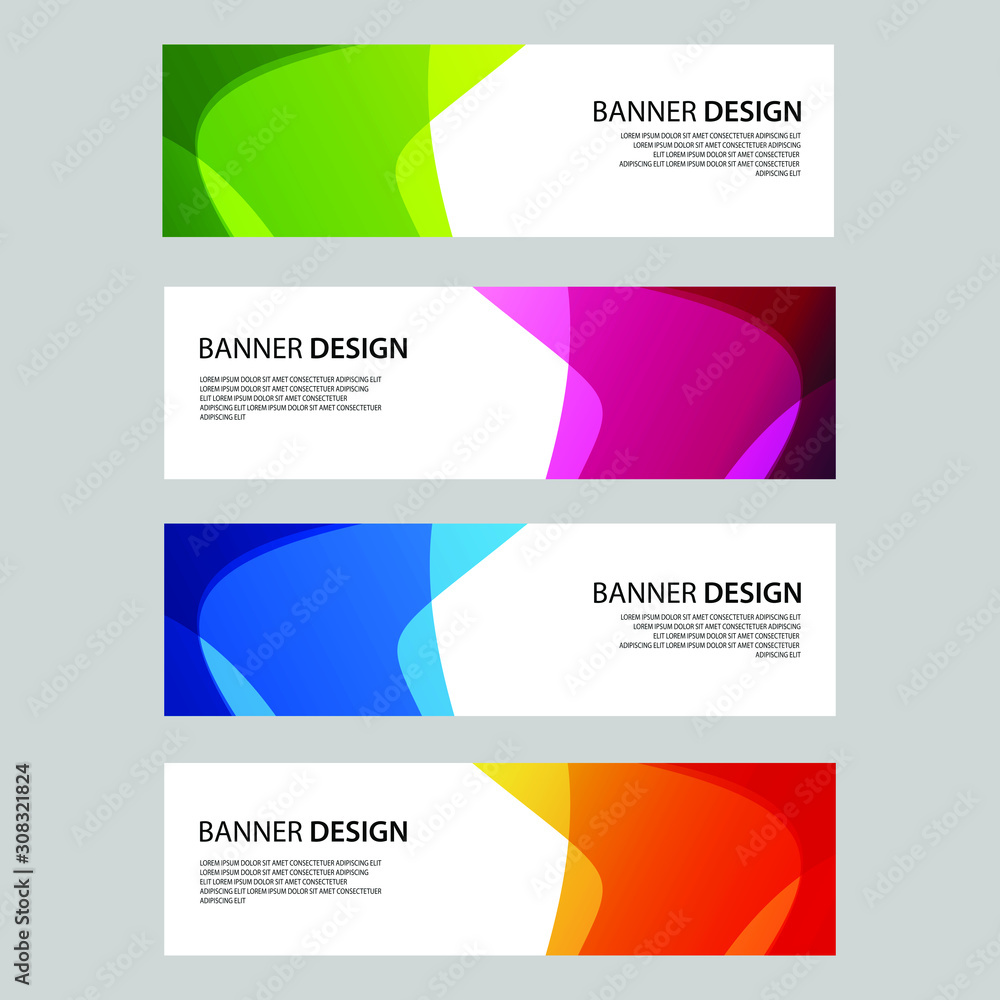 Fototapeta premium Vector Abstract design banner web template