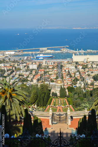 View of Haifa from the hill.