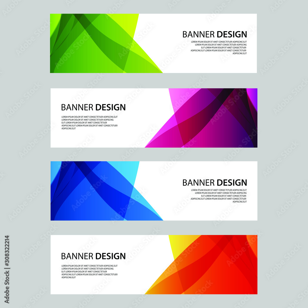 Fototapeta premium Vector Abstract design banner web template
