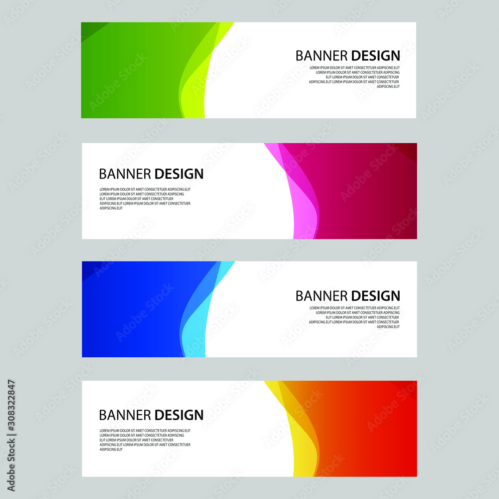 Fototapeta premium Vector Abstract design banner web template