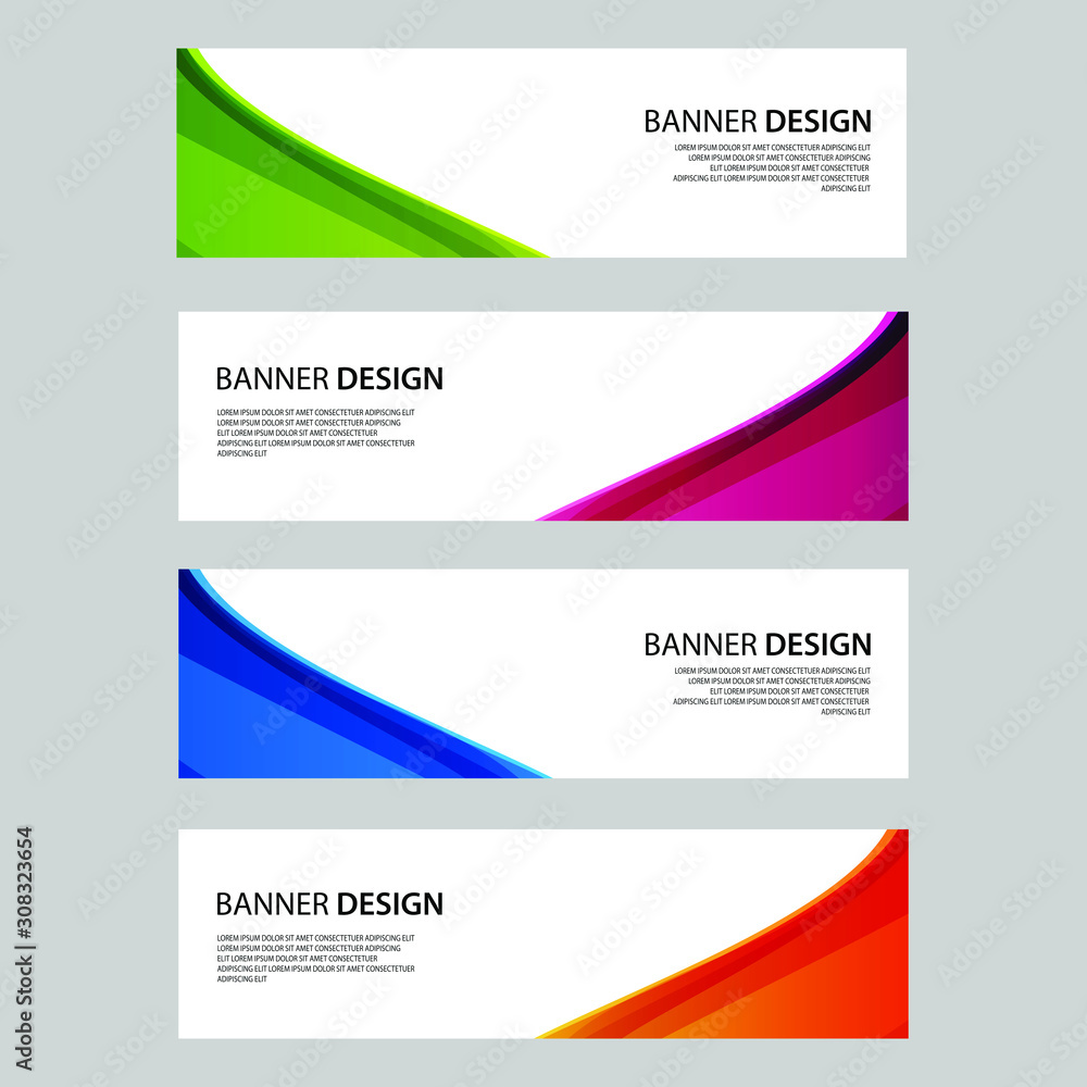 Fototapeta premium Vector Abstract design banner web template