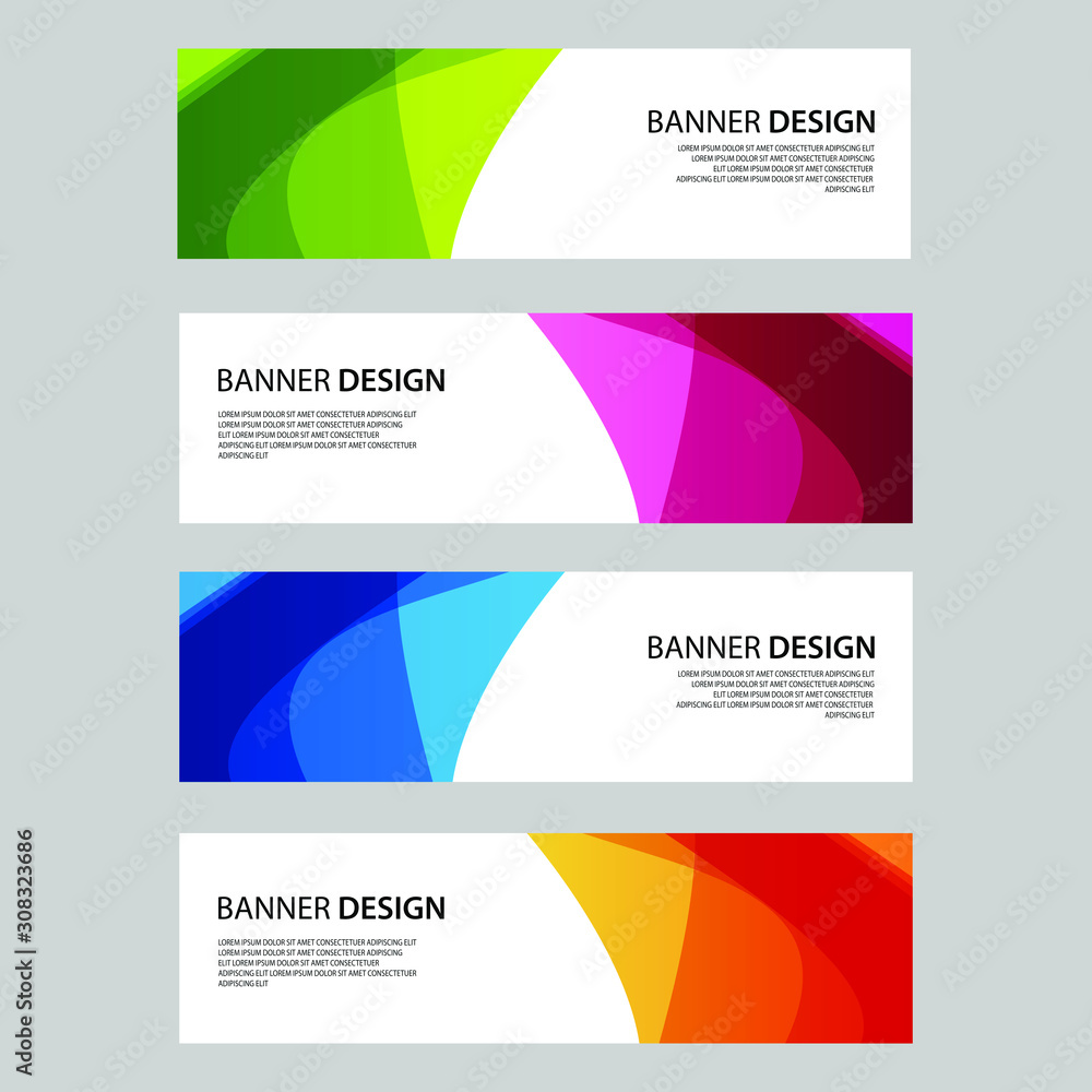 Vector Abstract design banner web template Vector Abstract design banner web template