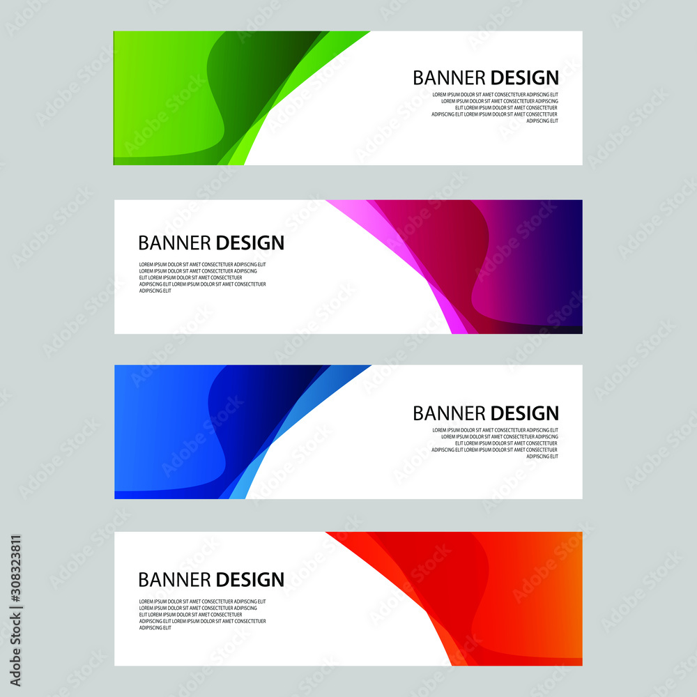 Fototapeta premium Vector Abstract design banner web template