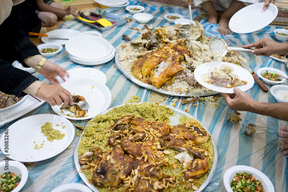 Arabian food closeup