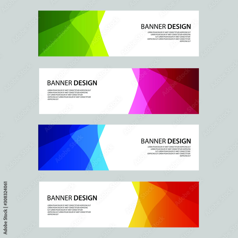 Vector Abstract design banner web template Vector Abstract design banner web template