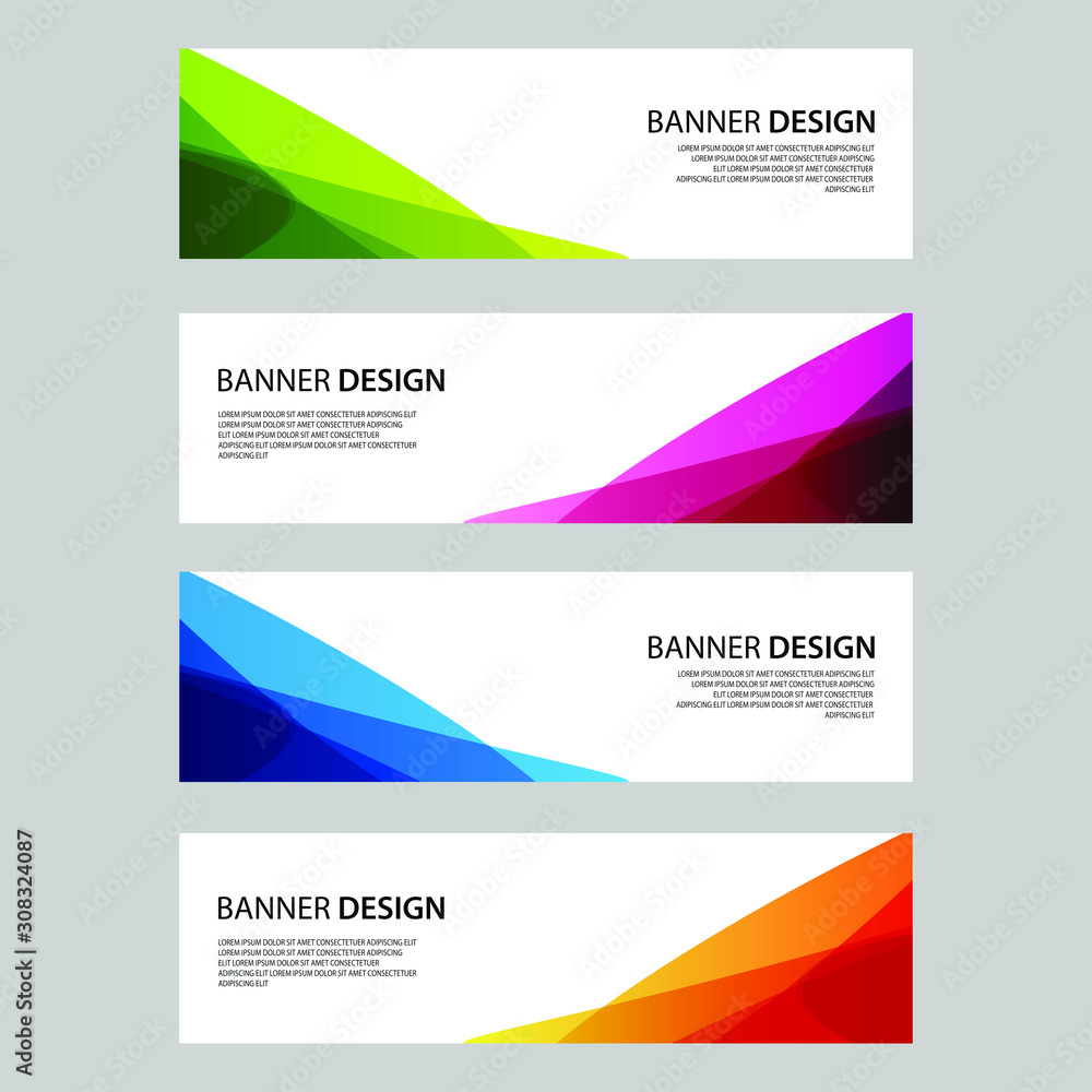 Fototapeta premium Vector Abstract design banner web template
