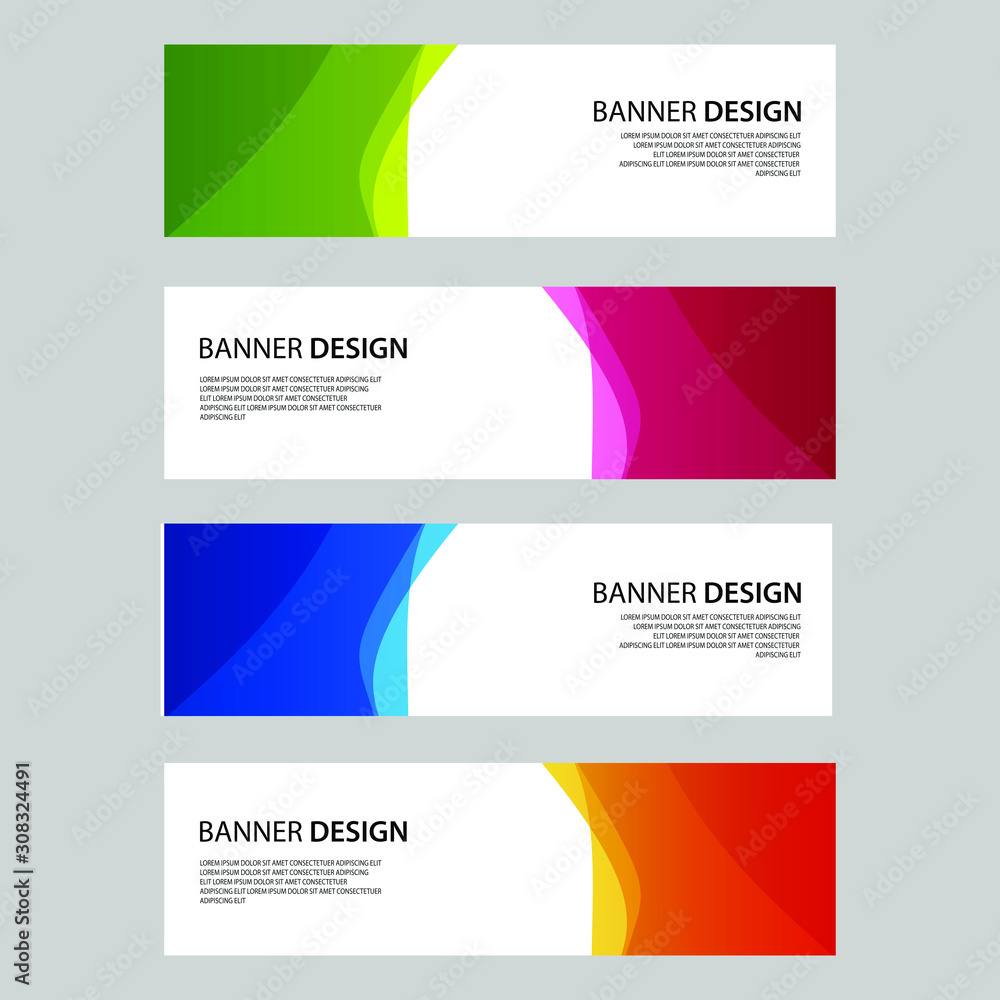 Fototapeta premium Vector Abstract design banner web template