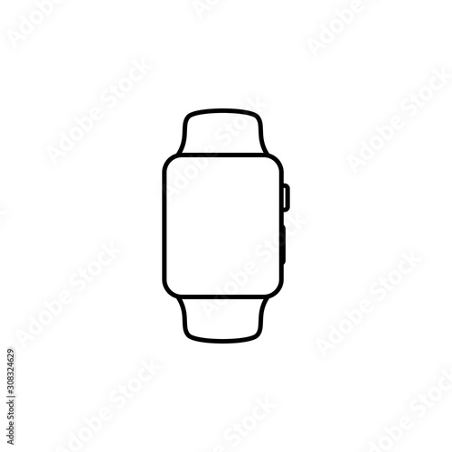 smart watch in modern style. white background