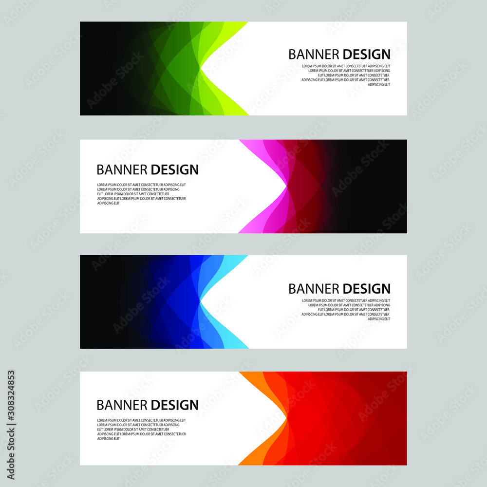 Fototapeta premium Vector Abstract design banner web template
