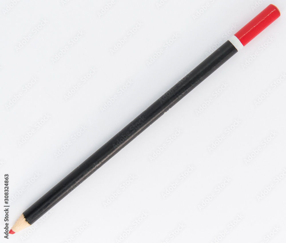 Red and black pencil Red and black pencil
