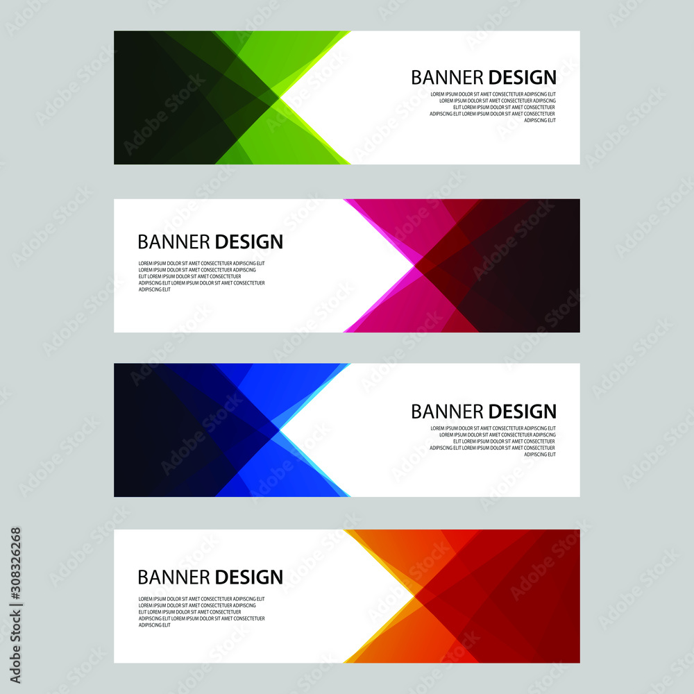 Vector Abstract design banner web template Vector Abstract design banner web template