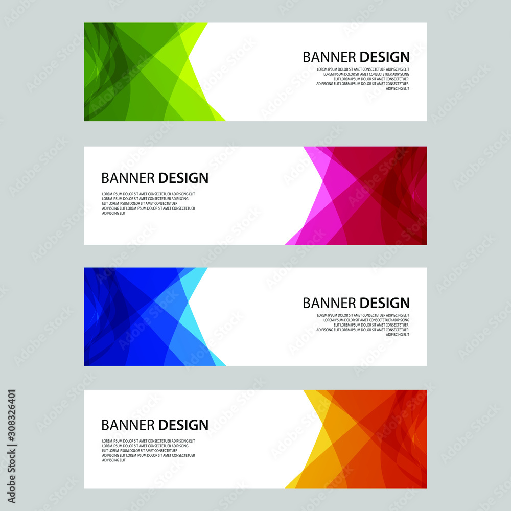 Fototapeta premium Vector Abstract design banner web template