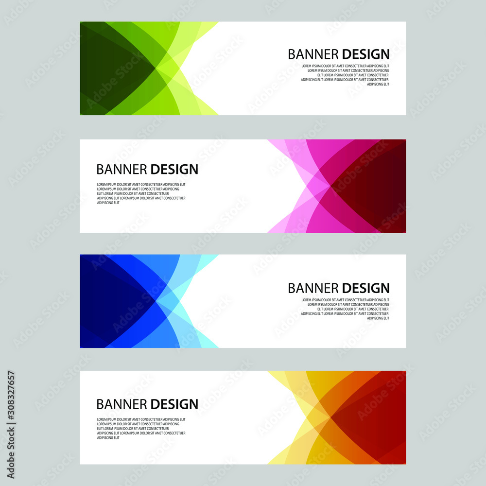 Fototapeta premium Vector Abstract design banner web template