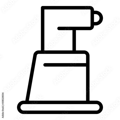 Compact refractometer icon. Outline compact refractometer vector icon for web design isolated on white background