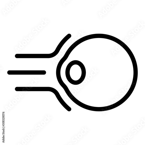 Laser vision correction icon. Outline laser vision correction vector icon for web design isolated on white background
