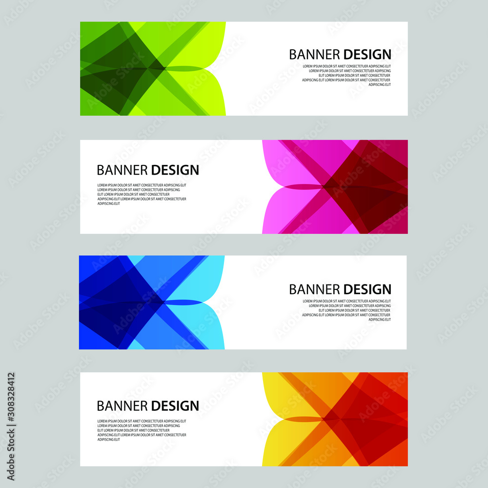 Fototapeta premium Vector Abstract design banner web template