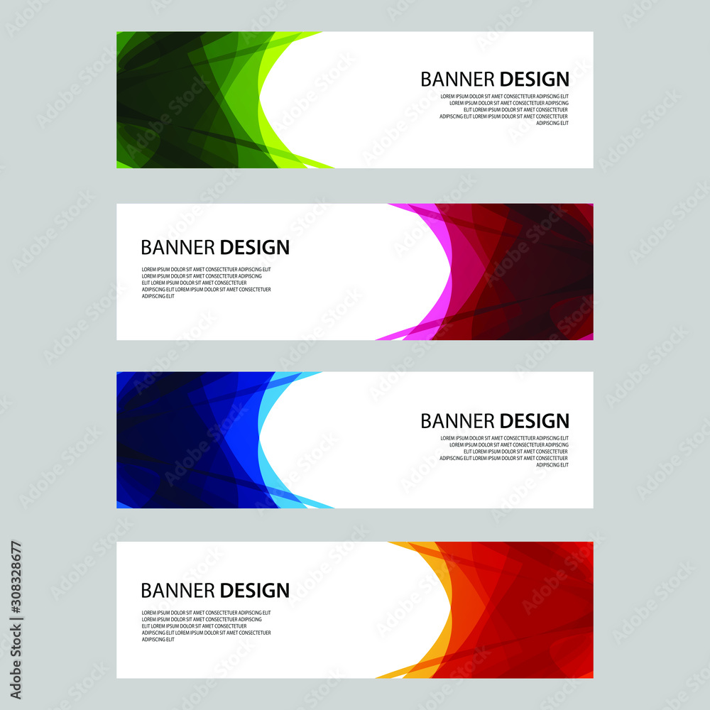 Fototapeta premium Vector Abstract design banner web template