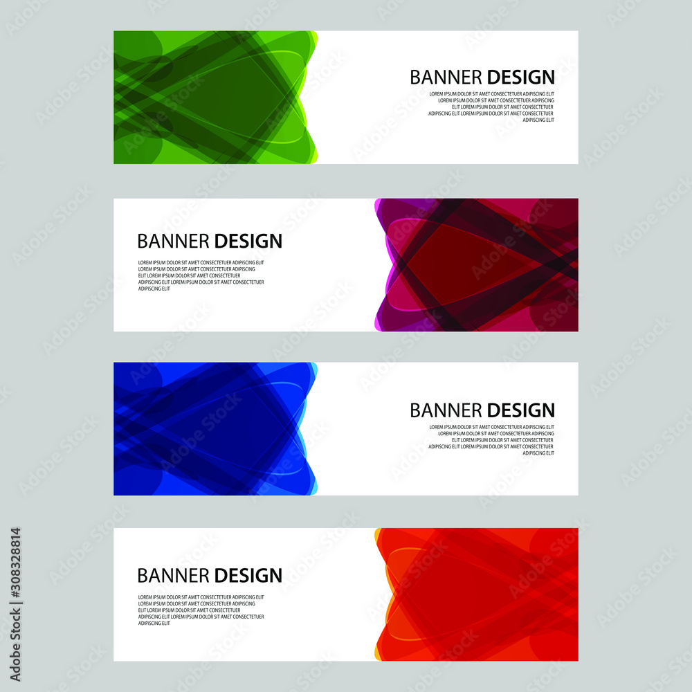 Fototapeta premium Vector Abstract design banner web template
