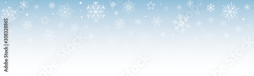 BANNIÈRE DE NOËL FOND BLEU DÉGRADÉ