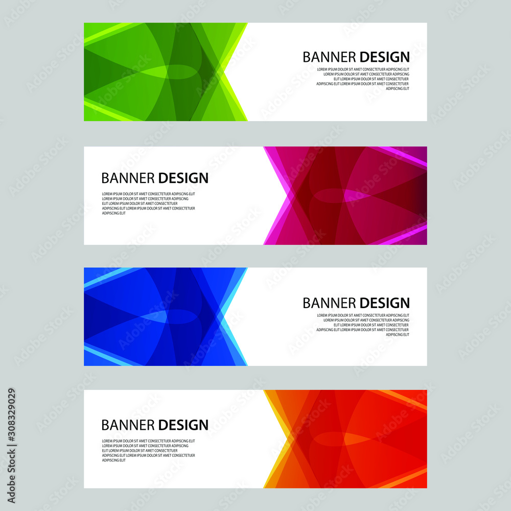 Fototapeta premium Vector Abstract design banner web template