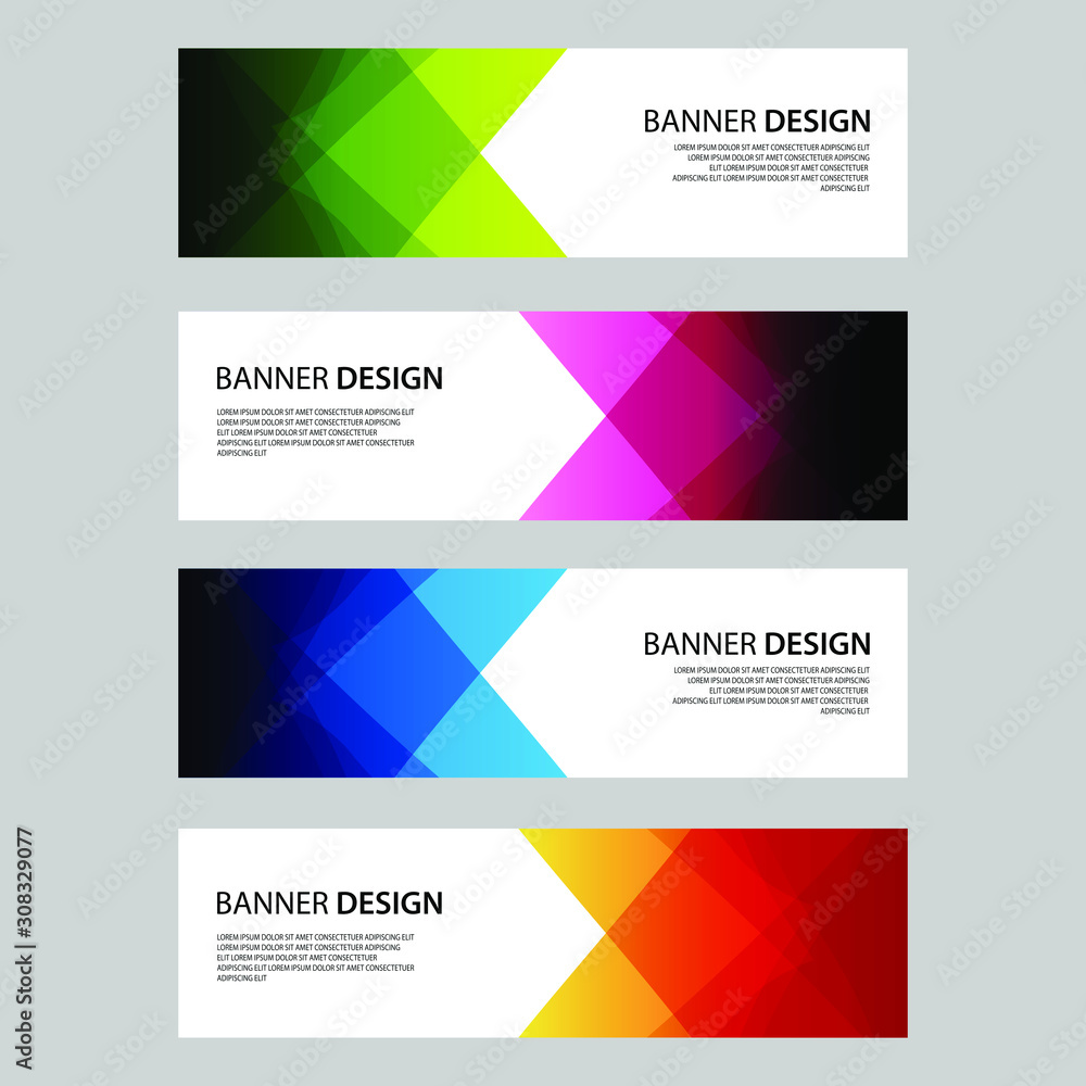 Vector Abstract design banner web template Vector Abstract design banner web template