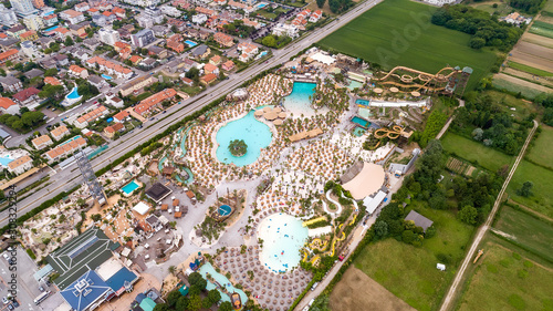 Slika na platnu aerial view on Lido di Jesolo, Venezia, ITALY