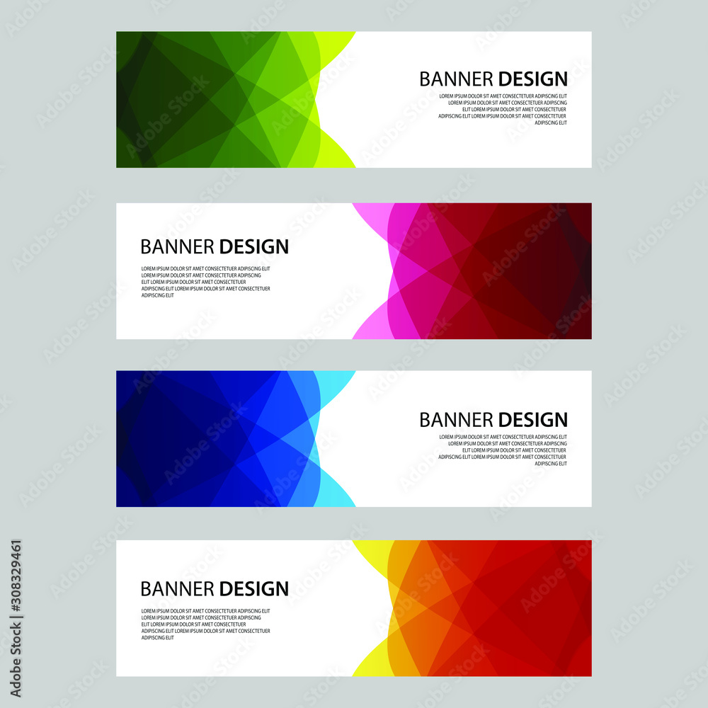 Fototapeta premium Vector Abstract design banner web template