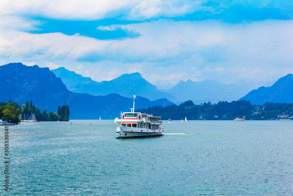 Tourist cruise boat, Lucerne Lake