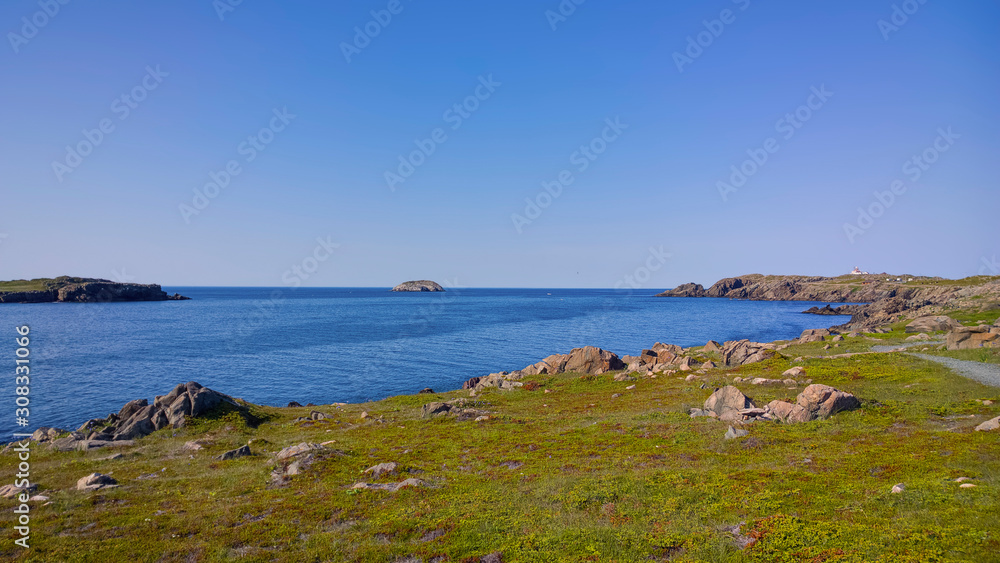 Cape Bonavista, Newfoundland rocky coastline.