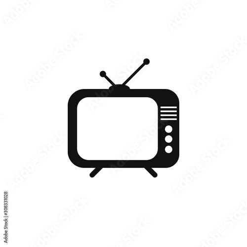 Television icon Vector. Tv Sign. Isolated Vector illustration.