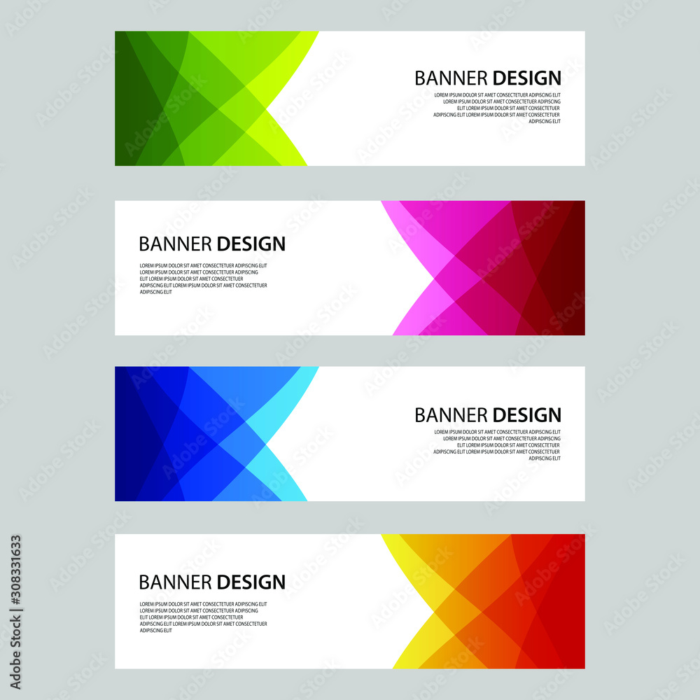 Fototapeta premium Vector Abstract design banner web template
