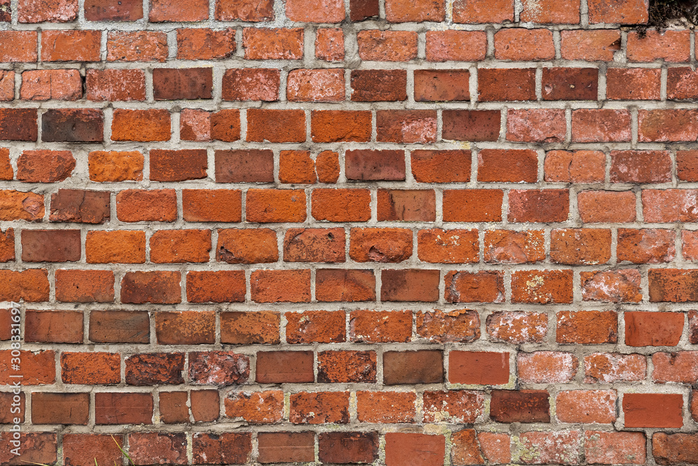 Obraz premium Dekorative alte Backsteinmauer